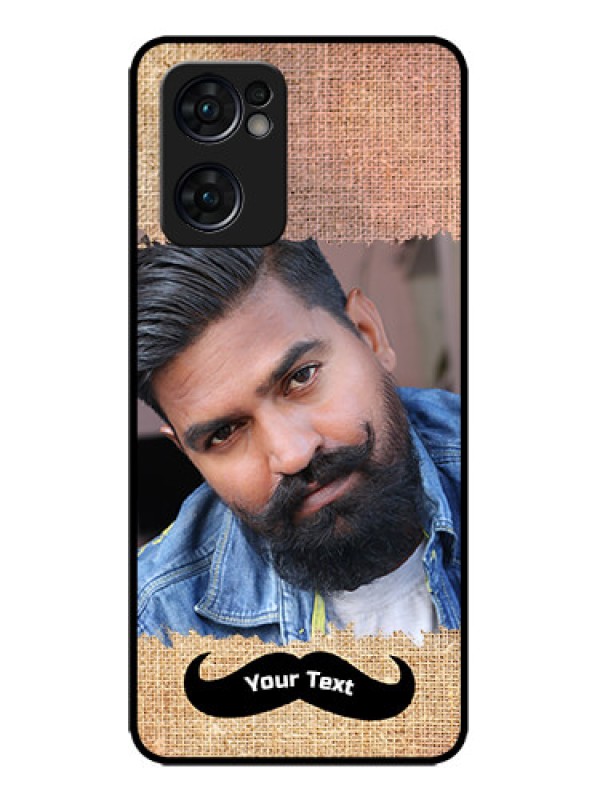 Custom Oppo Reno 7 5G Custom Metal Phone CaseWith Texture Design