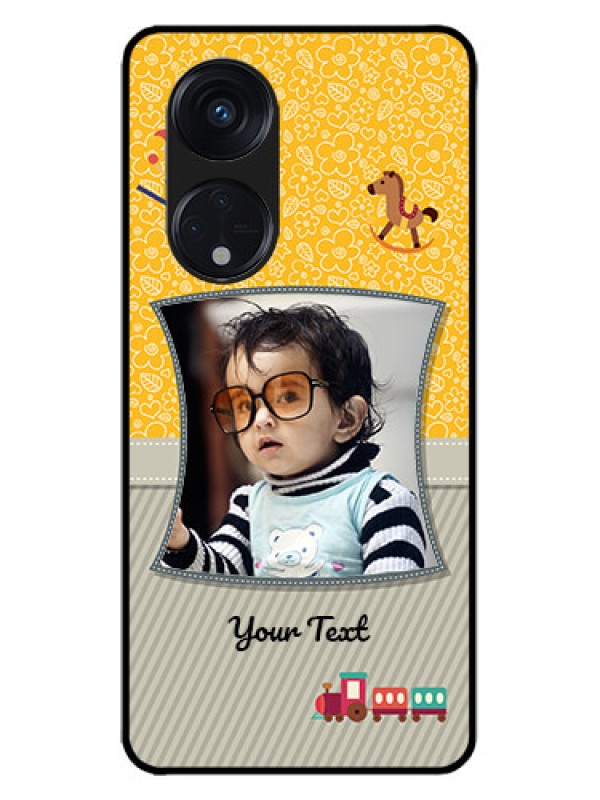Custom Oppo Reno 8T 5G Custom Metal Phone CaseBaby Picture Upload Design