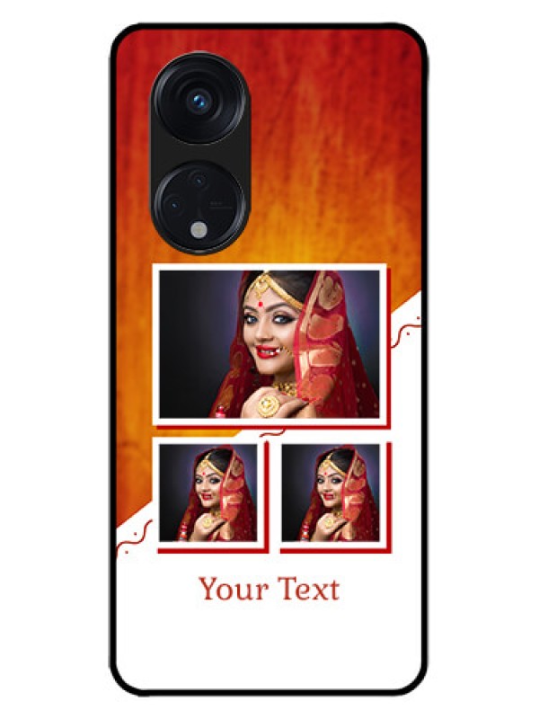 Custom Oppo Reno 8T 5G Custom Metal Phone CaseWedding Memories Design