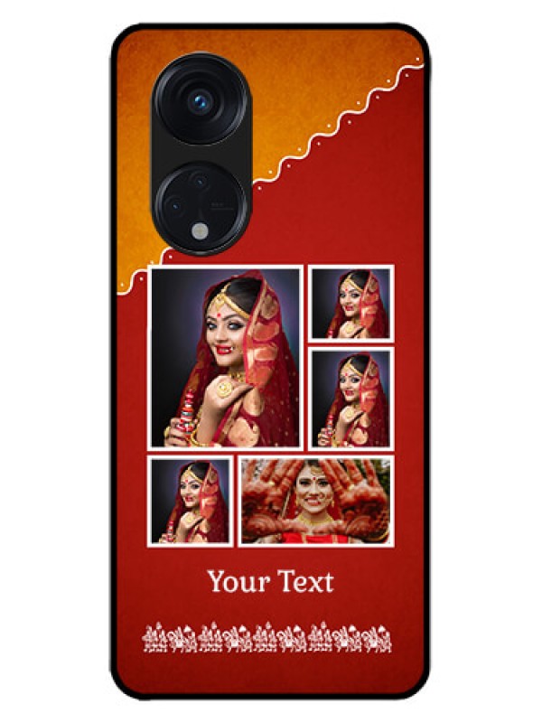 Custom Oppo Reno 8T 5G Custom Metal Phone CaseWedding Pic Upload Design