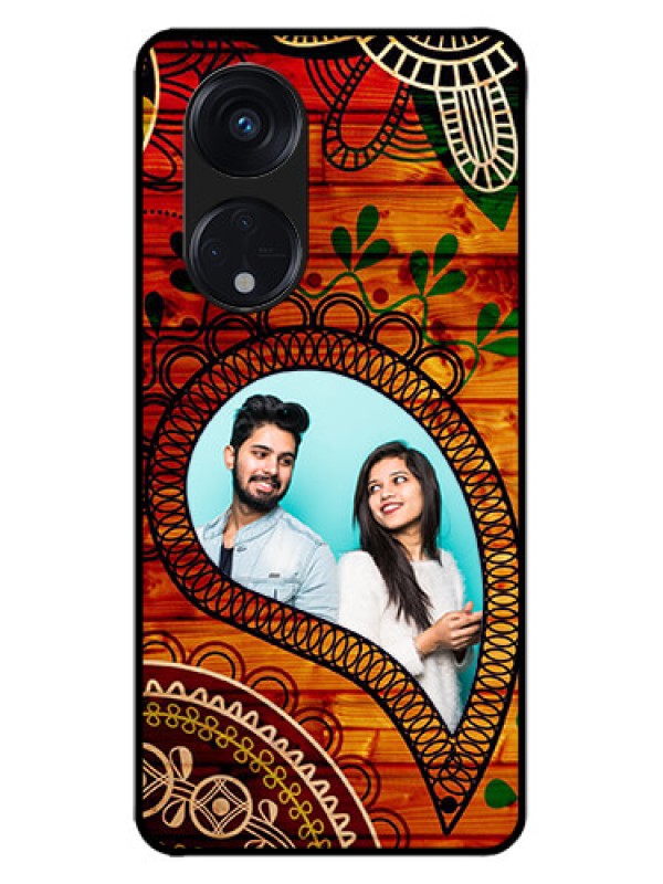 Custom Oppo Reno 8T 5G Custom Metal Phone CaseAbstract Colorful Design