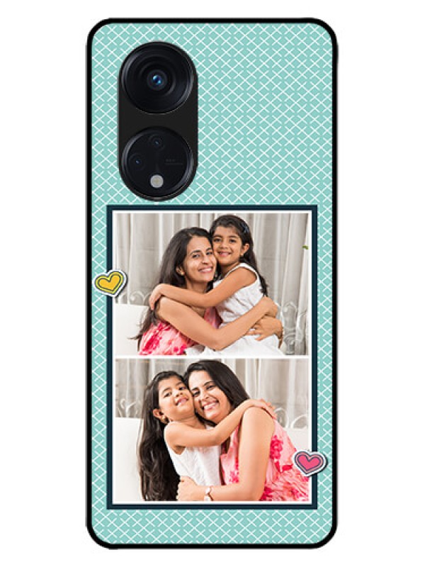Custom Oppo Reno 8T 5G Custom Metal Phone Case2 Image Holder With Pattern Design
