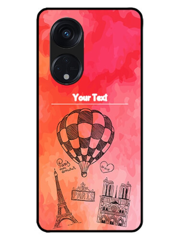Custom Oppo Reno 8T 5G Custom Metal Phone CaseParis Theme Design