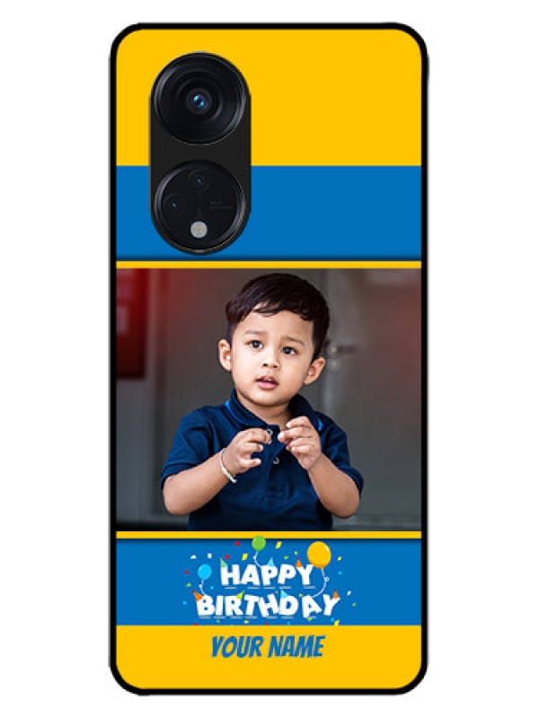 Custom Oppo Reno 8T 5G Custom Metal Phone CaseBirthday Wishes Design