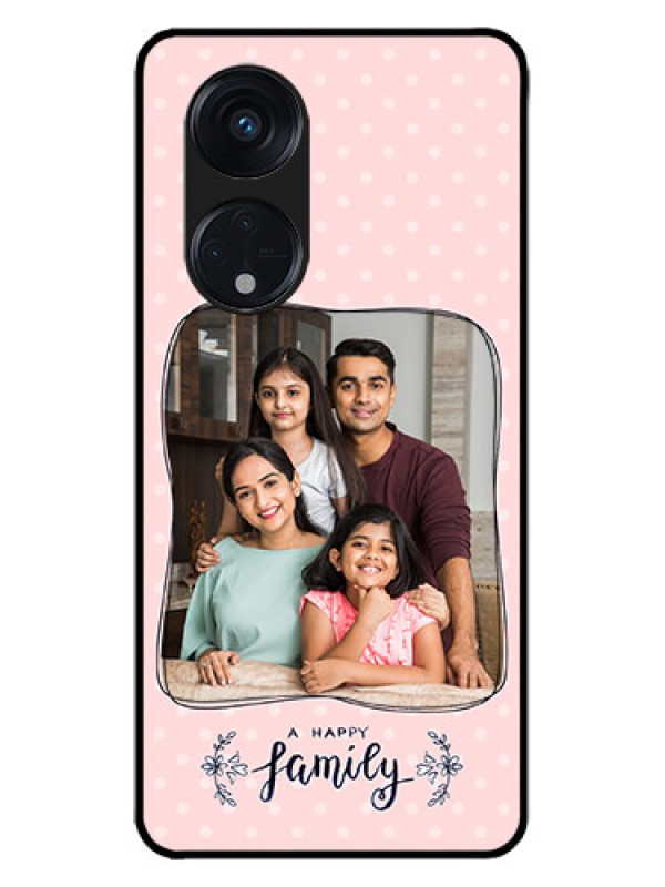 Custom Oppo Reno 8T 5G Custom Metal Phone CaseFamily With Dots Design
