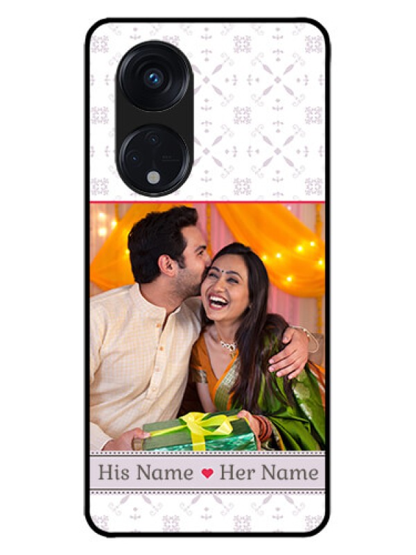 Custom Oppo Reno 8T 5G Custom Metal Phone CaseWith Photo And Ethnic Design