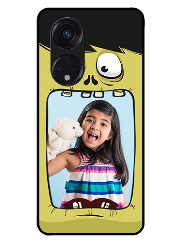Custom Oppo Reno 8T 5G Custom Metal Phone CaseCartoon Monster Back Case Design