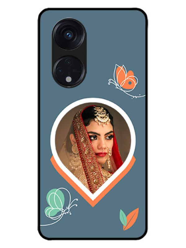 Custom Oppo Reno 8T 5G Custom Metal Phone CaseDroplet Butterflies Design
