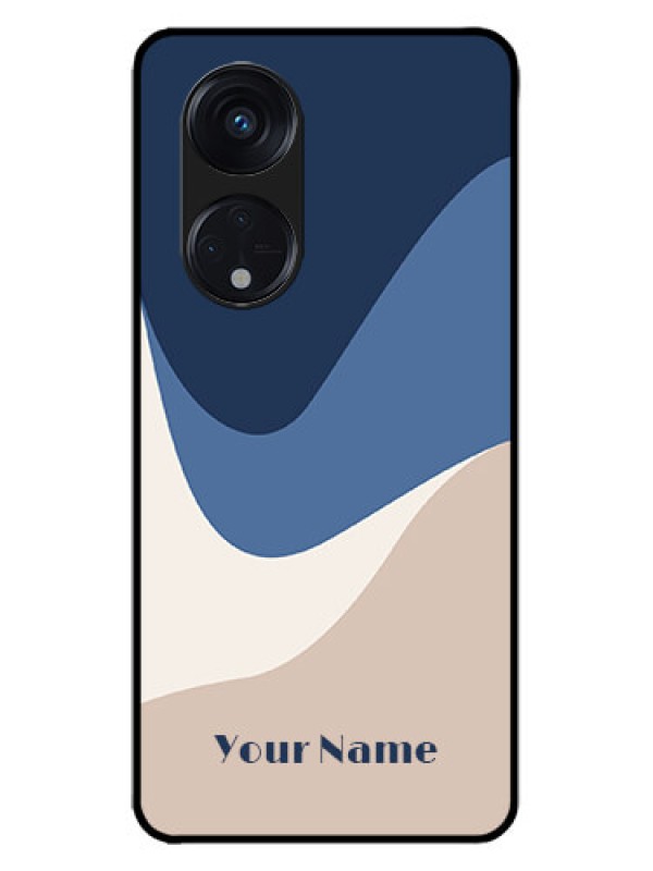Custom Oppo Reno 8T 5G Custom Metal Phone CaseAbstract Drip Art Design