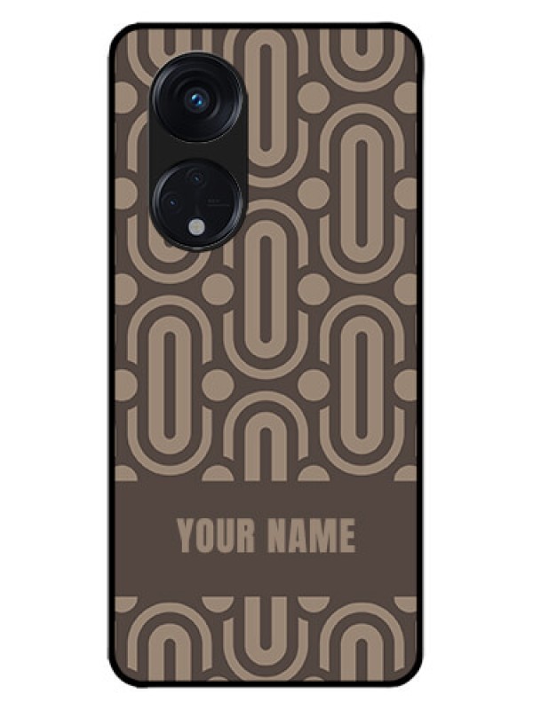 Custom Oppo Reno 8T 5G Custom Metal Phone CaseCaptivating Zero Pattern Design