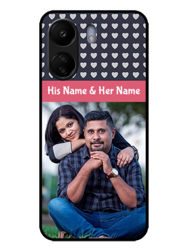Custom Poco C65 Custom Metal Phone Case - Love Symbols Design