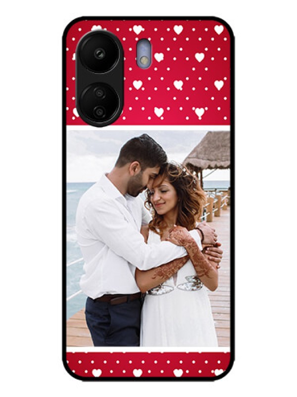 Custom Poco C65 Custom Metal Phone Case - Hearts Mobile Case Design