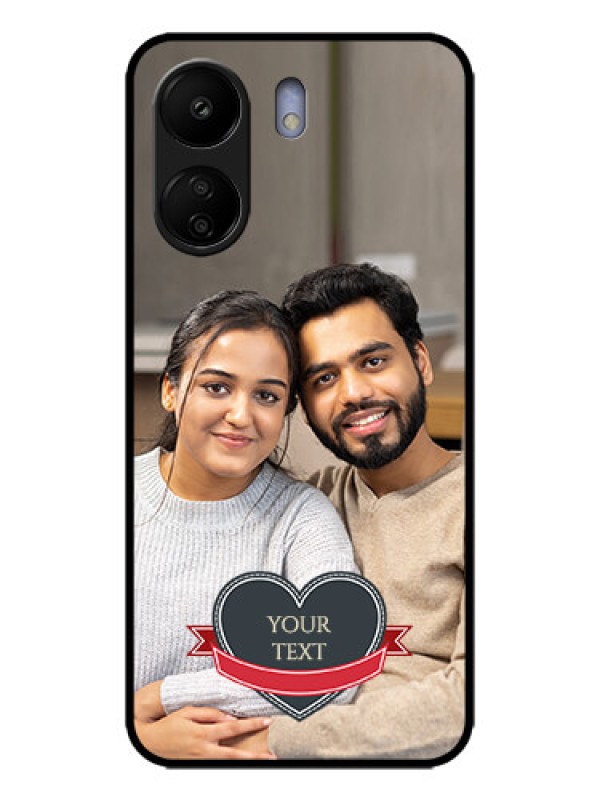 Custom Poco C65 Custom Metal Phone Case - Just Married Couple Design