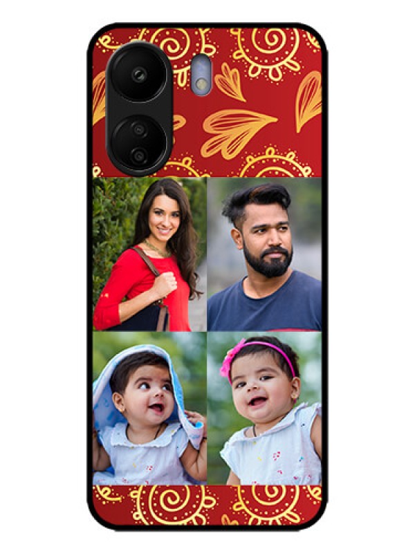 Custom Poco C65 Custom Metal Phone Case - 4 Image Traditional Design