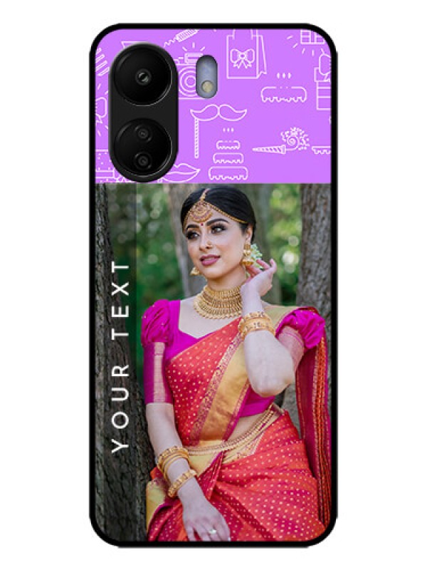 Custom Poco C65 Custom Metal Phone Case - Birthday Icons Design