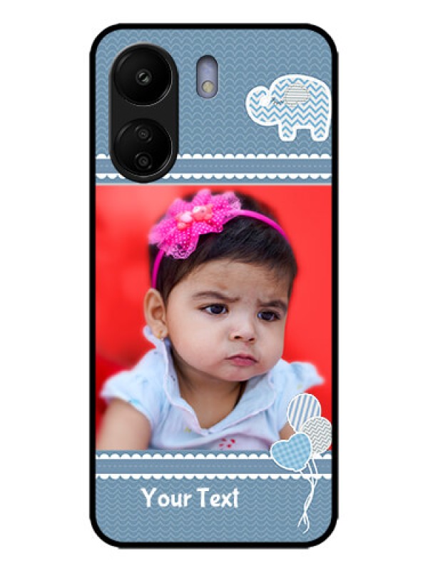 Custom Poco C65 Custom Metal Phone Case - With Kids Pattern Design