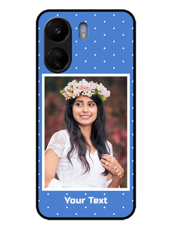 Custom Poco C65 Custom Metal Phone Case - Polka Dots Design