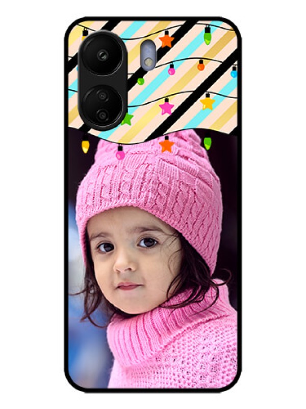 Custom Poco C65 Custom Metal Phone Case - Lights Hanging Design
