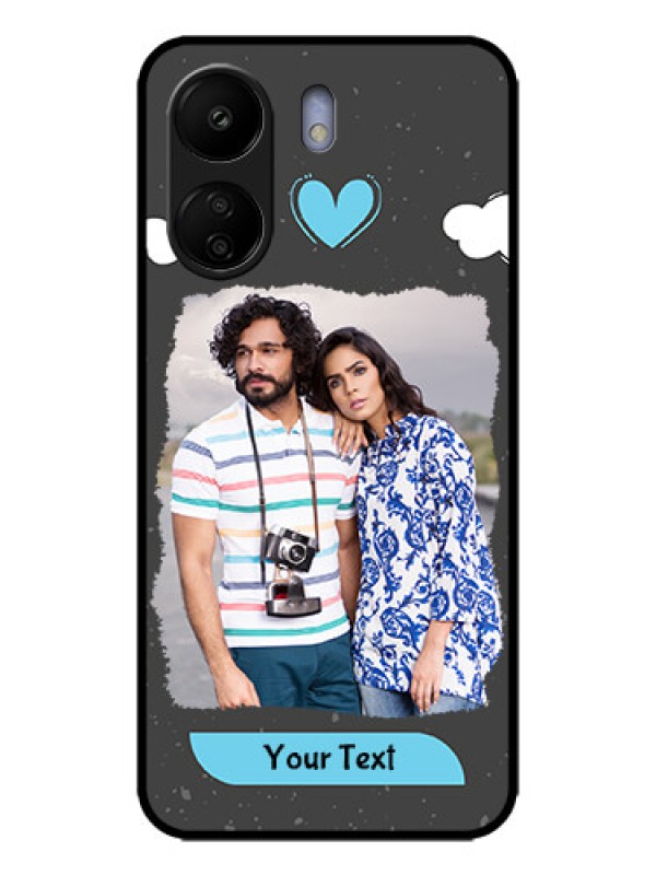 Custom Poco C65 Custom Metal Phone Case - Splashes With Love Doodles Design
