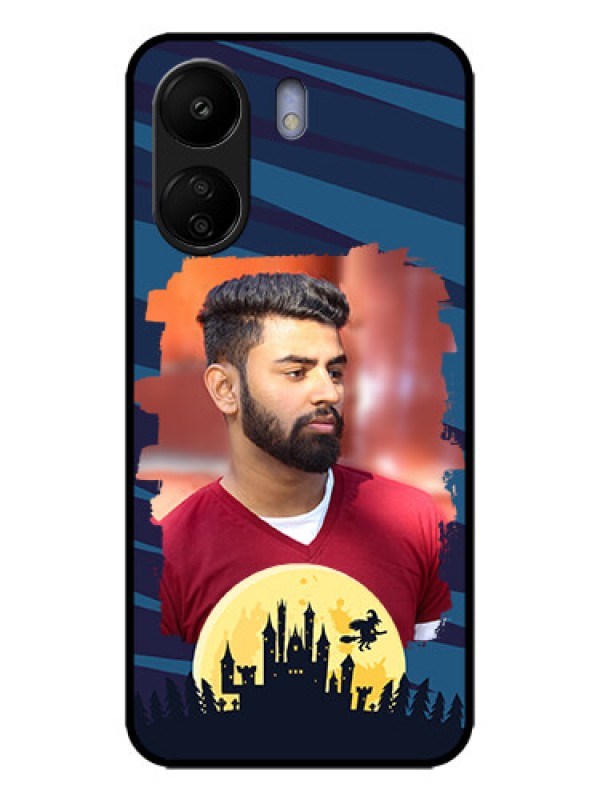 Custom Poco C65 Custom Metal Phone Case - Halloween Witch Design