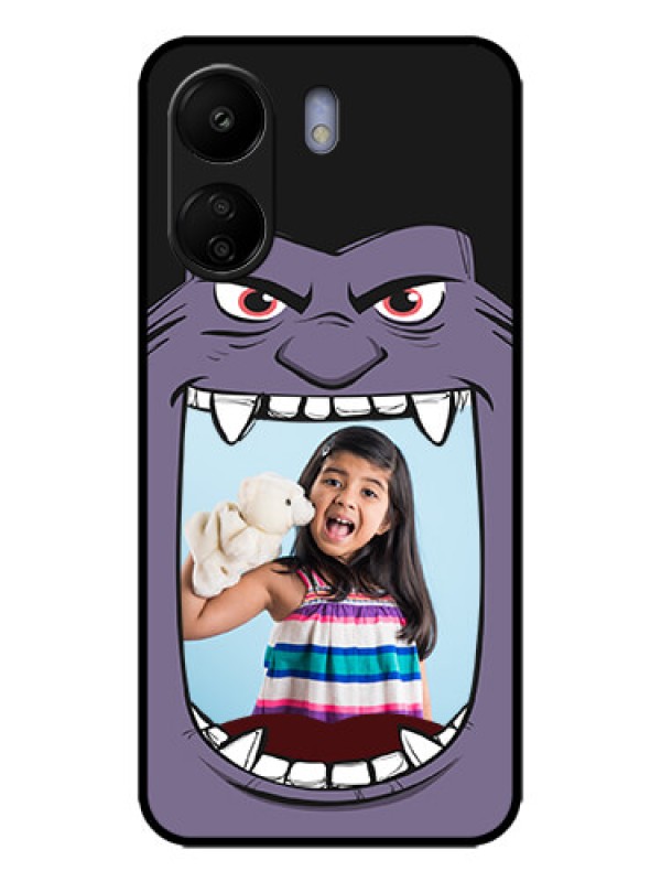 Custom Poco C65 Custom Metal Phone Case - Angry Monster Design