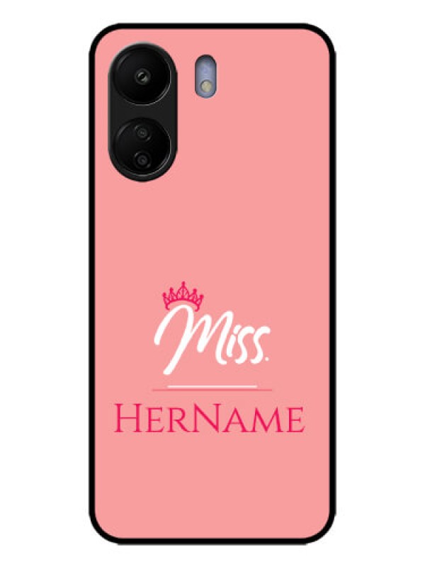 Custom Poco C65 Custom Metal Phone Case - Mrs With Name Design