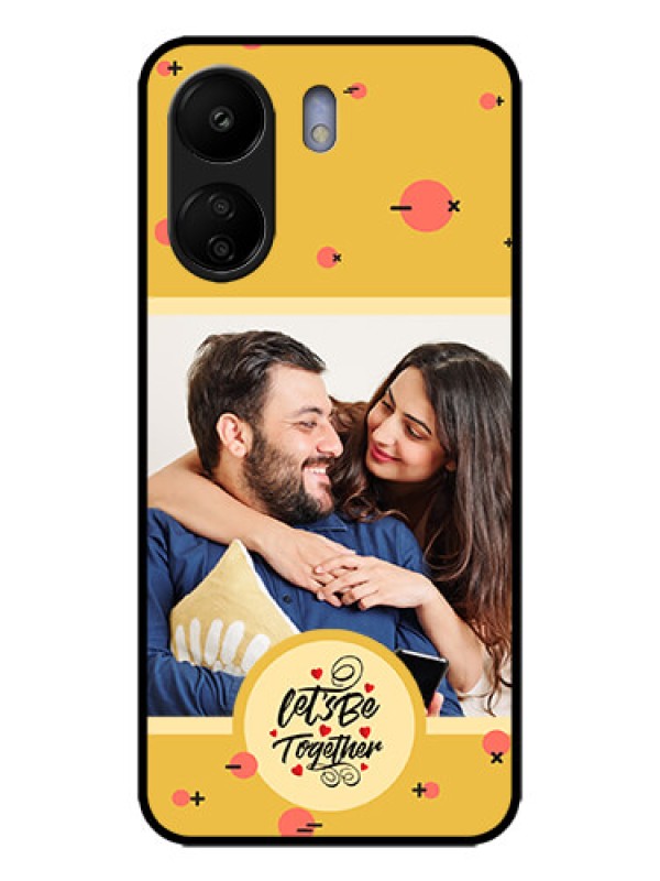 Custom Poco C65 Custom Metal Phone Case - Lets Be Together Design