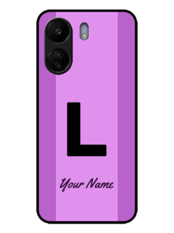Custom Poco C65 Custom Metal Phone Case - Tricolor Custom Text Design