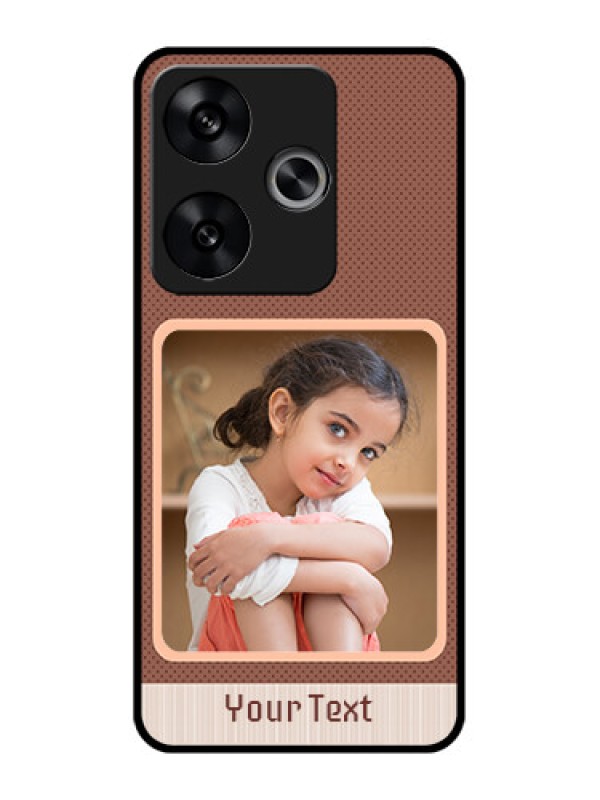 Custom Poco F6 5G Custom Metal Phone CaseSimple Pic Upload Design