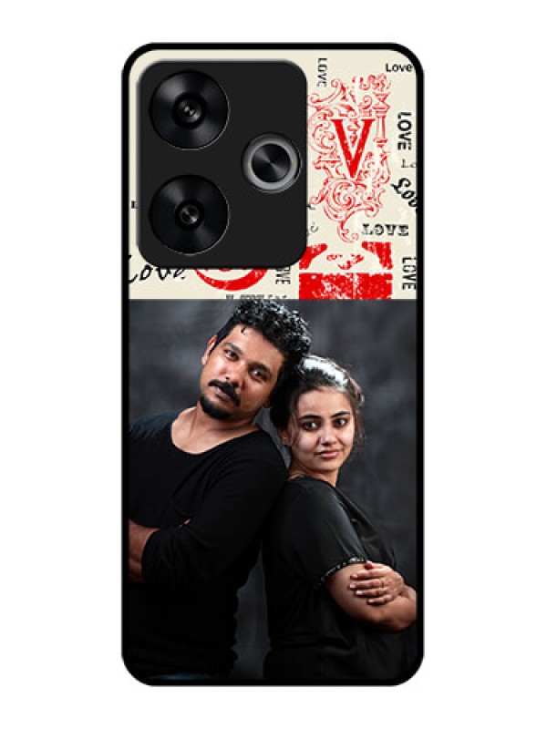 Custom Poco F6 5G Custom Metal Phone CaseTrendy Love Design Case