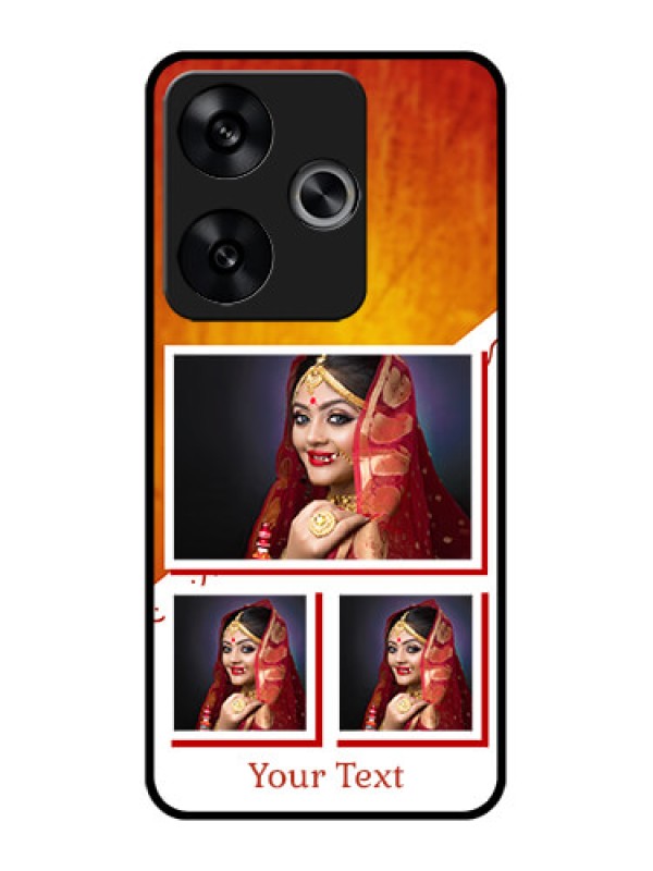 Custom Poco F6 5G Custom Metal Phone CaseWedding Memories Design