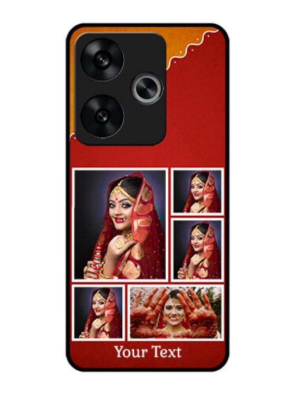 Custom Poco F6 5G Custom Metal Phone CaseWedding Pic Upload Design