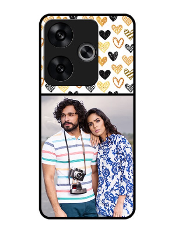 Custom Poco F6 5G Custom Metal Phone CaseLove Symbol Design