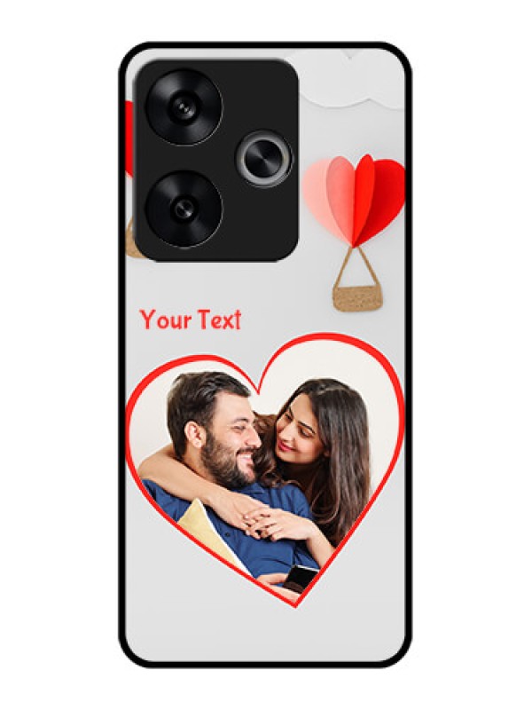 Custom Poco F6 5G Custom Metal Phone CaseParachute Love Design