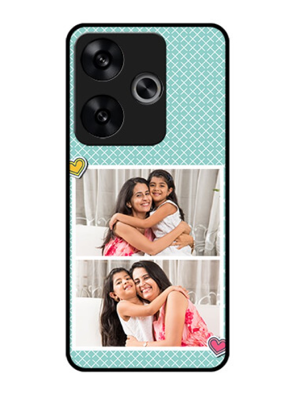 Custom Poco F6 5G Custom Metal Phone Case2 Image Holder With Pattern Design