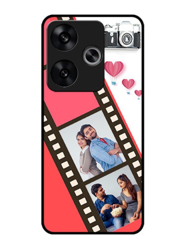 Custom Poco F6 5G Custom Metal Phone Case3 Image Holder With Film Reel