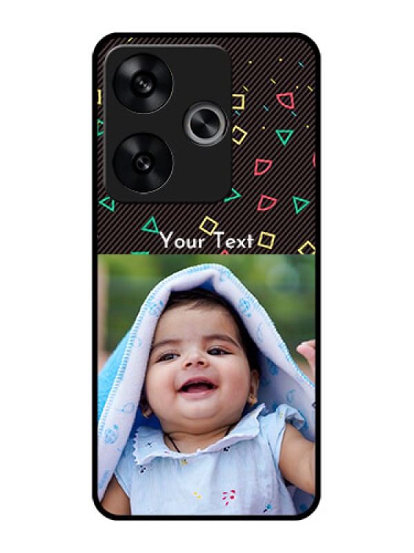 Custom Poco F6 5G Custom Metal Phone CaseWith Confetti Birthday Design