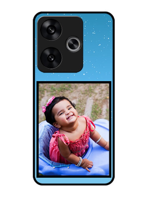 Custom Poco F6 5G Custom Metal Phone CaseWave Pattern Colorful Design