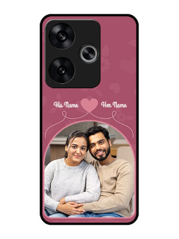 Custom Poco F6 5G Custom Metal Phone CaseLove Floral Design