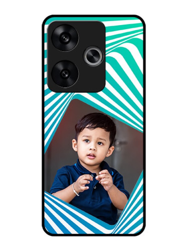 Custom Poco F6 5G Custom Metal Phone CaseAbstract Spiral Design