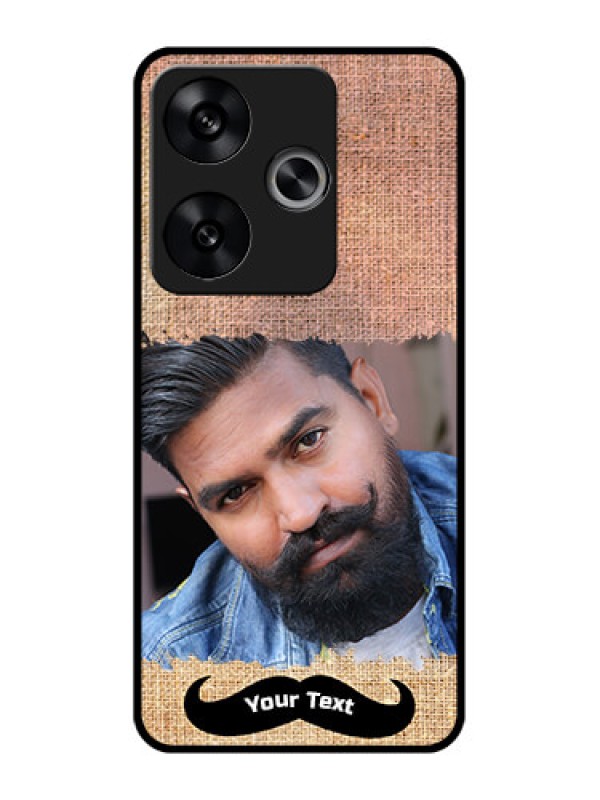 Custom Poco F6 5G Custom Metal Phone CaseWith Texture Design