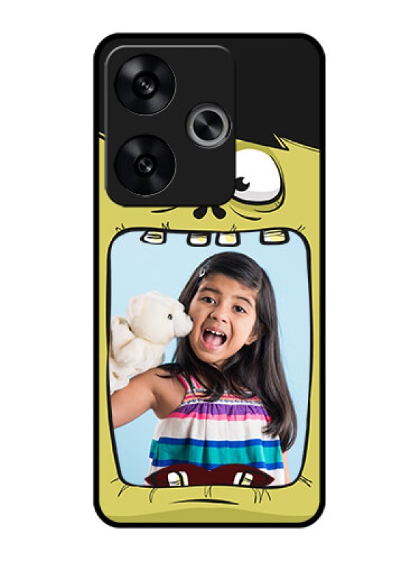 Custom Poco F6 5G Custom Metal Phone CaseCartoon Monster Back Case Design