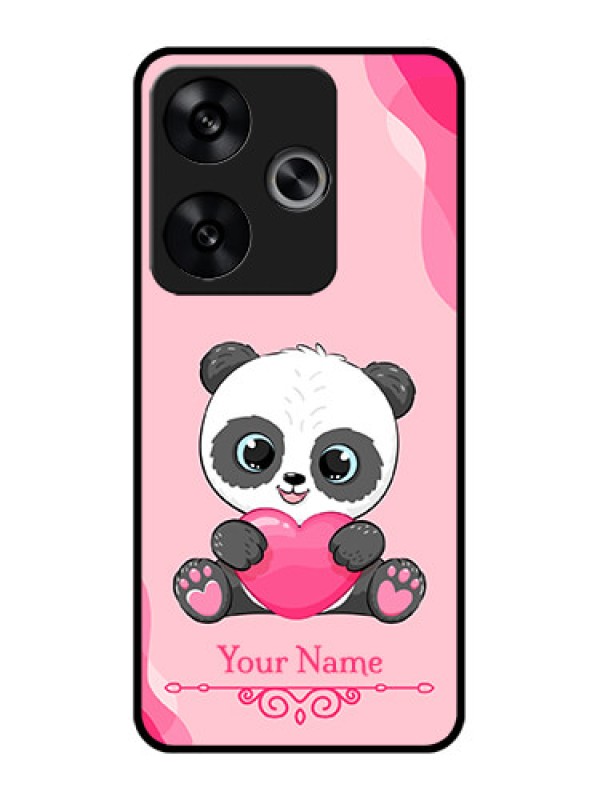 Custom Poco F6 5G Custom Metal Phone CaseCute Panda Design