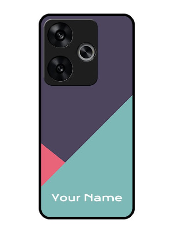 Custom Poco F6 5G Custom Metal Phone CaseTri Color Abstract Design