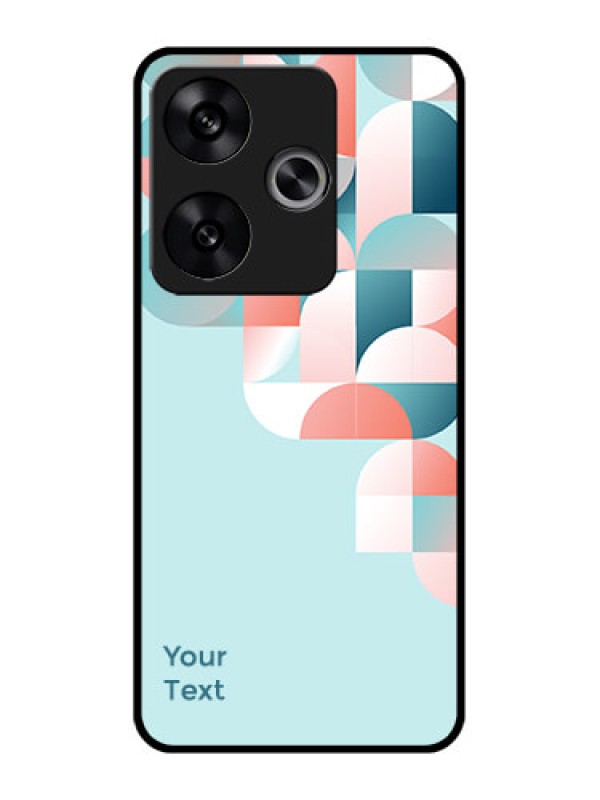 Custom Poco F6 5G Custom Metal Phone CaseStylish Semi - Circle Pattern Design