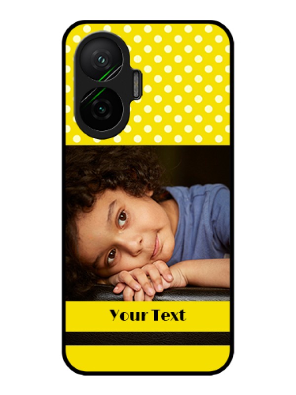 Custom Poco F7 5G Custom Metal Phone Case - Bright Yellow Case Design