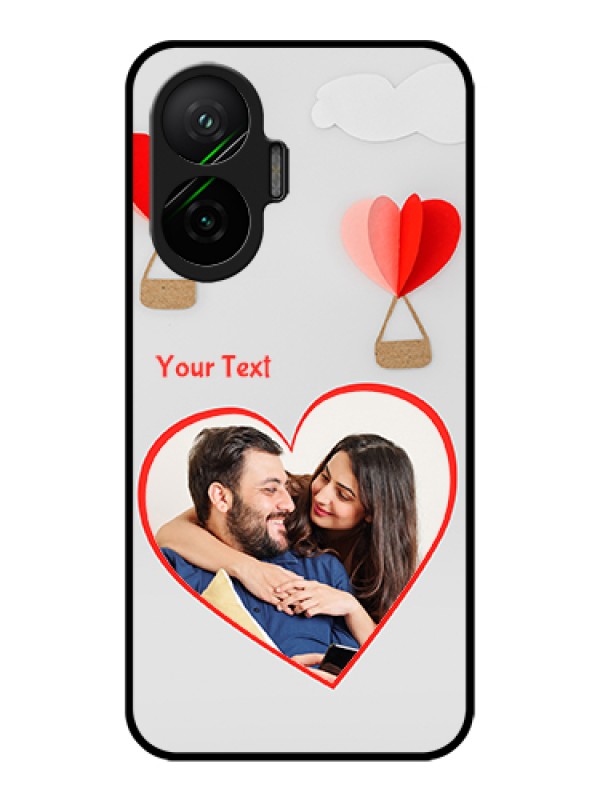 Custom Poco F7 5G Custom Metal Phone Case - Parachute Love Design