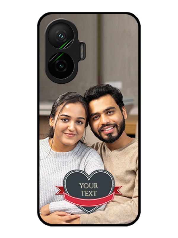 Custom Poco F7 5G Custom Metal Phone Case - Just Married Couple Design