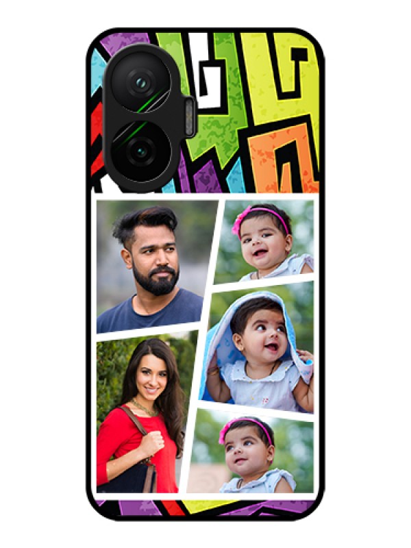 Custom Poco F7 5G Custom Metal Phone Case - Graffiti Pattern Design