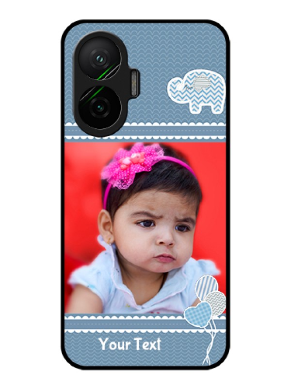 Custom Poco F7 5G Custom Metal Phone Case - With Kids Pattern Design